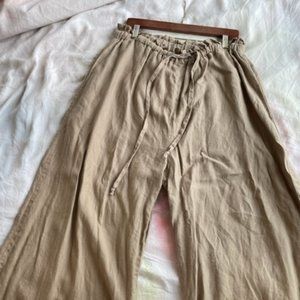 Ozma Of California Linen Wide Leg Pants